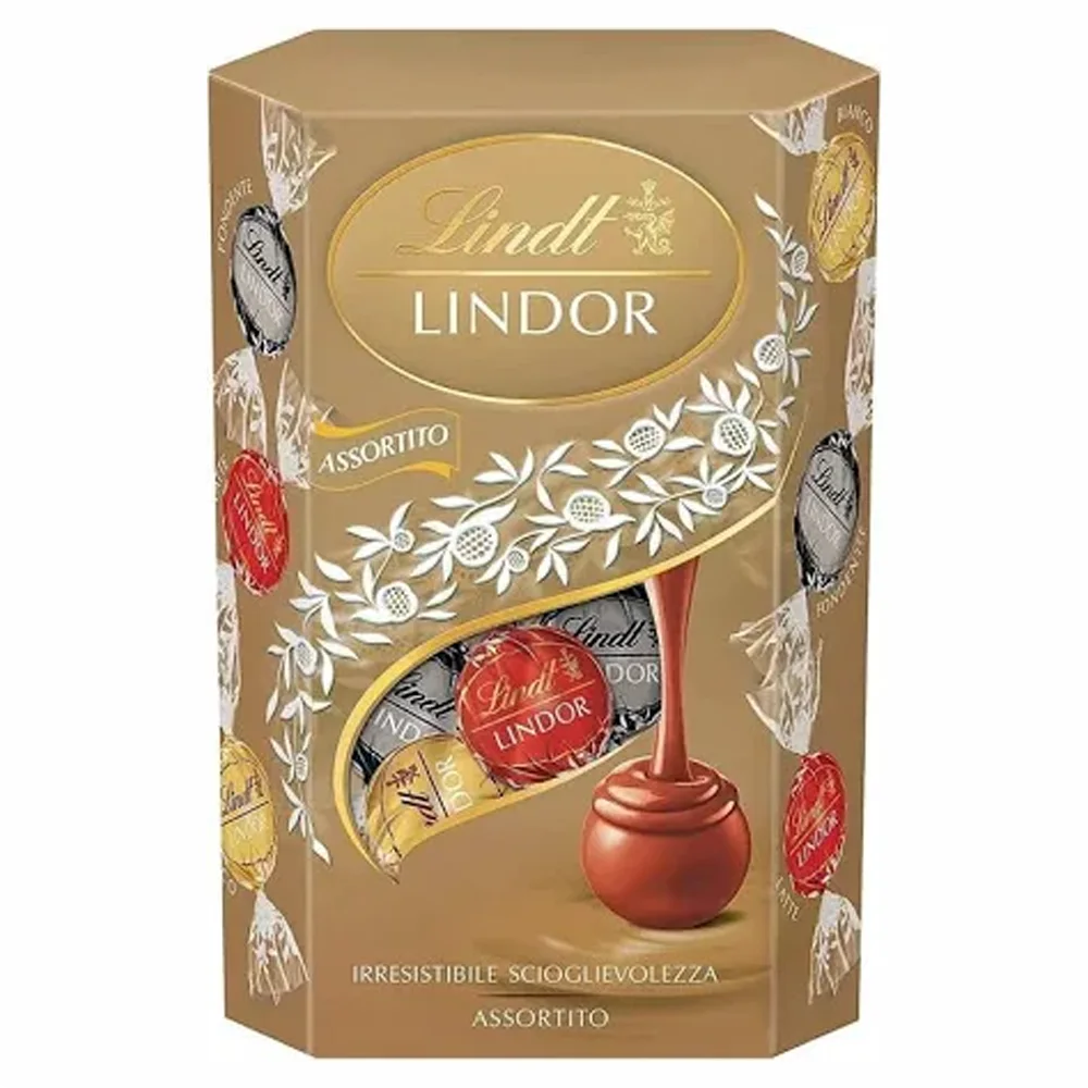 Добавка: Бонбони Lindor Cornet с панделка от Подари Цвете, доставки в Радомир и Дупница.