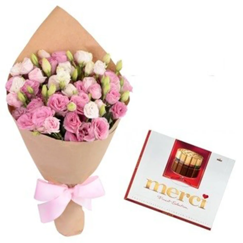 Сет - "Мерси" от Подари Цвете, доставки в Радомир и Дупница.